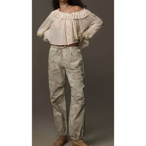 Anthropologie Pilcro Camo Parachute Cargo Joggers Size Small